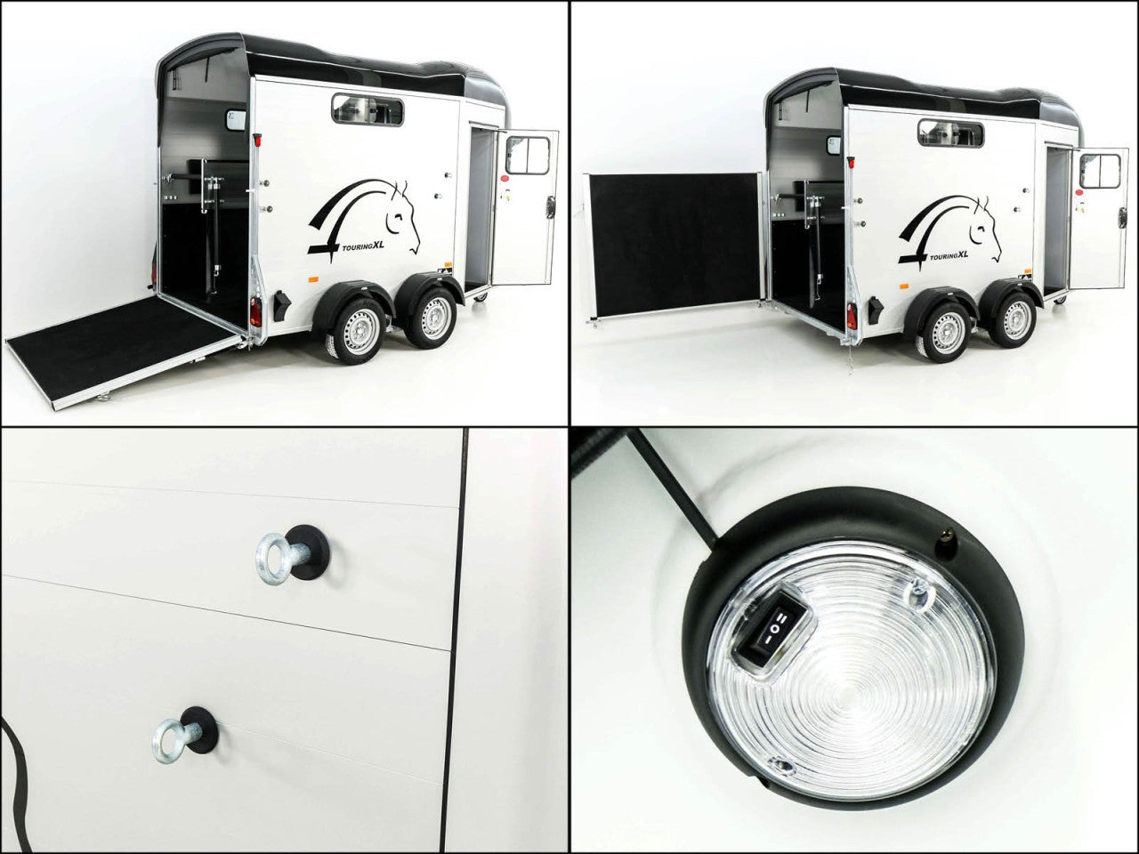 Cheval Liberte Pferdeanhänger Touring XL Country|Sattelkammer|Frontausstieg|schwarz-Neu