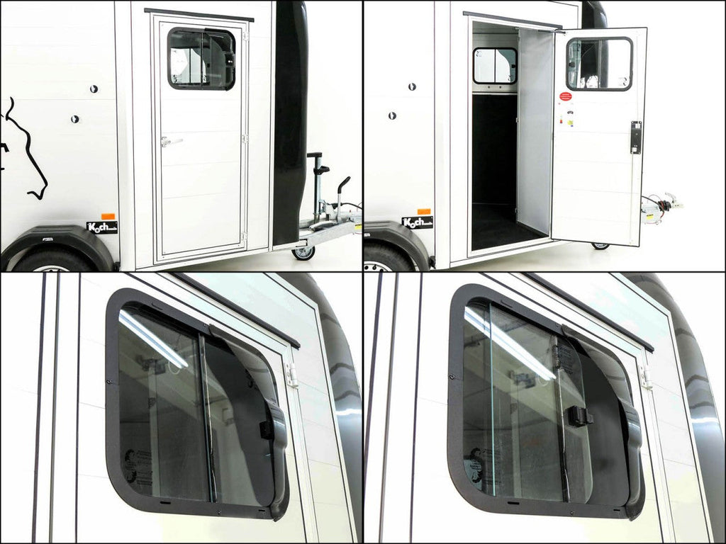 Cheval Liberte Pferdeanhänger Touring XL Country|Sattelkammer|Frontausstieg|schwarz-Neu