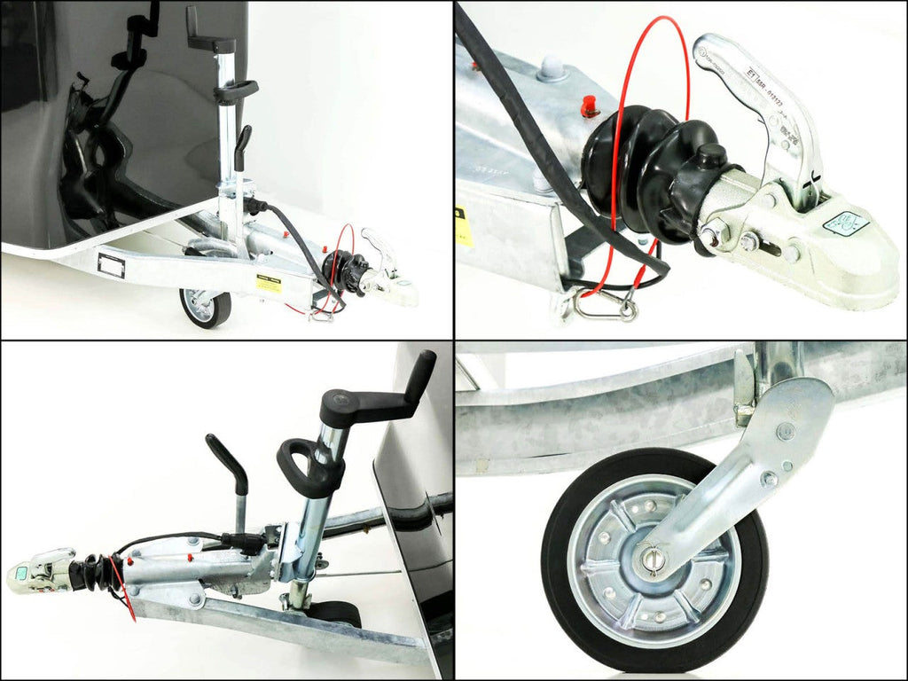 Cheval Liberte Pferdeanhänger Touring XL Country|Sattelkammer|Frontausstieg|schwarz-Neu