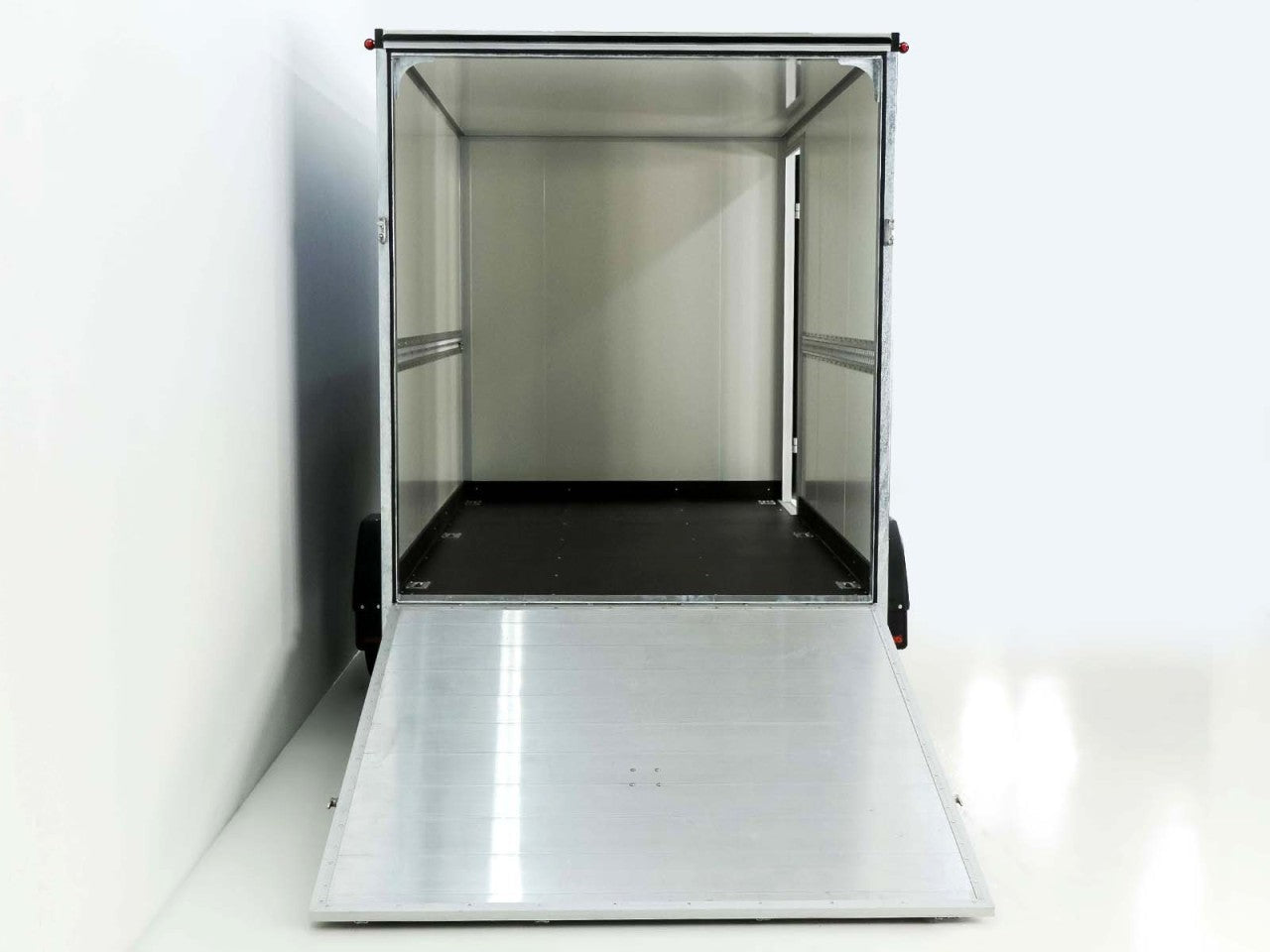 Vezeko Kofferanhänger 184x355cm Höhe:205cm 2,7t|Tür|Rampe|schwarz-Neu