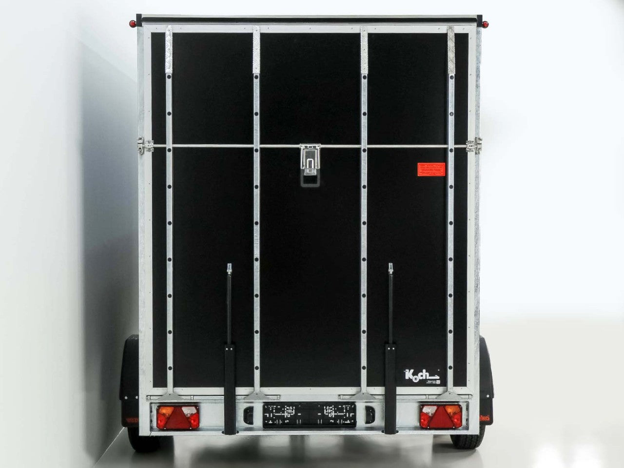 Vezeko Kofferanhänger 184x355cm Höhe:205cm 2,7t|Tür|Rampe|schwarz-Neu