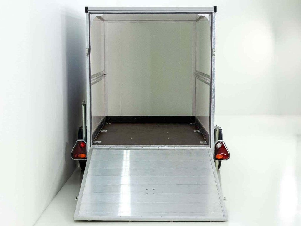 Vezeko Kofferanhänger 152x255cm Höhe:160cm 1,3t|silber-Neu