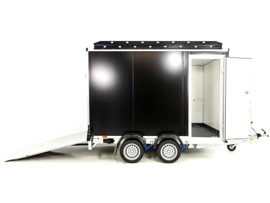 Vezeko Kofferanhänger 152x305cm Höhe:193cm 2,7t|Rampe|Dachträger| schwarz-Neu