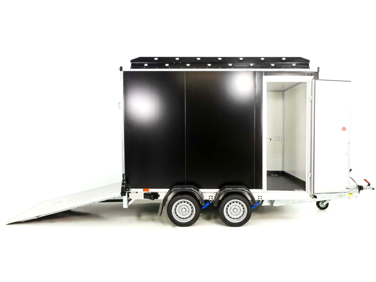 Vezeko Kofferanhänger 152x305cm Höhe:193cm 2,7t|Rampe|Dachträger| schwarz-Neu