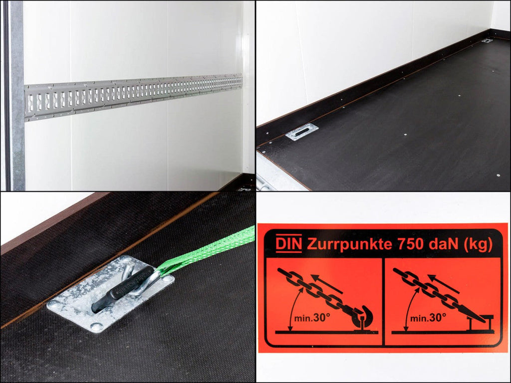 Vezeko Kofferanhänger 152x305cm Höhe:193cm 2,7t|Rampe|Dachträger| schwarz-Neu