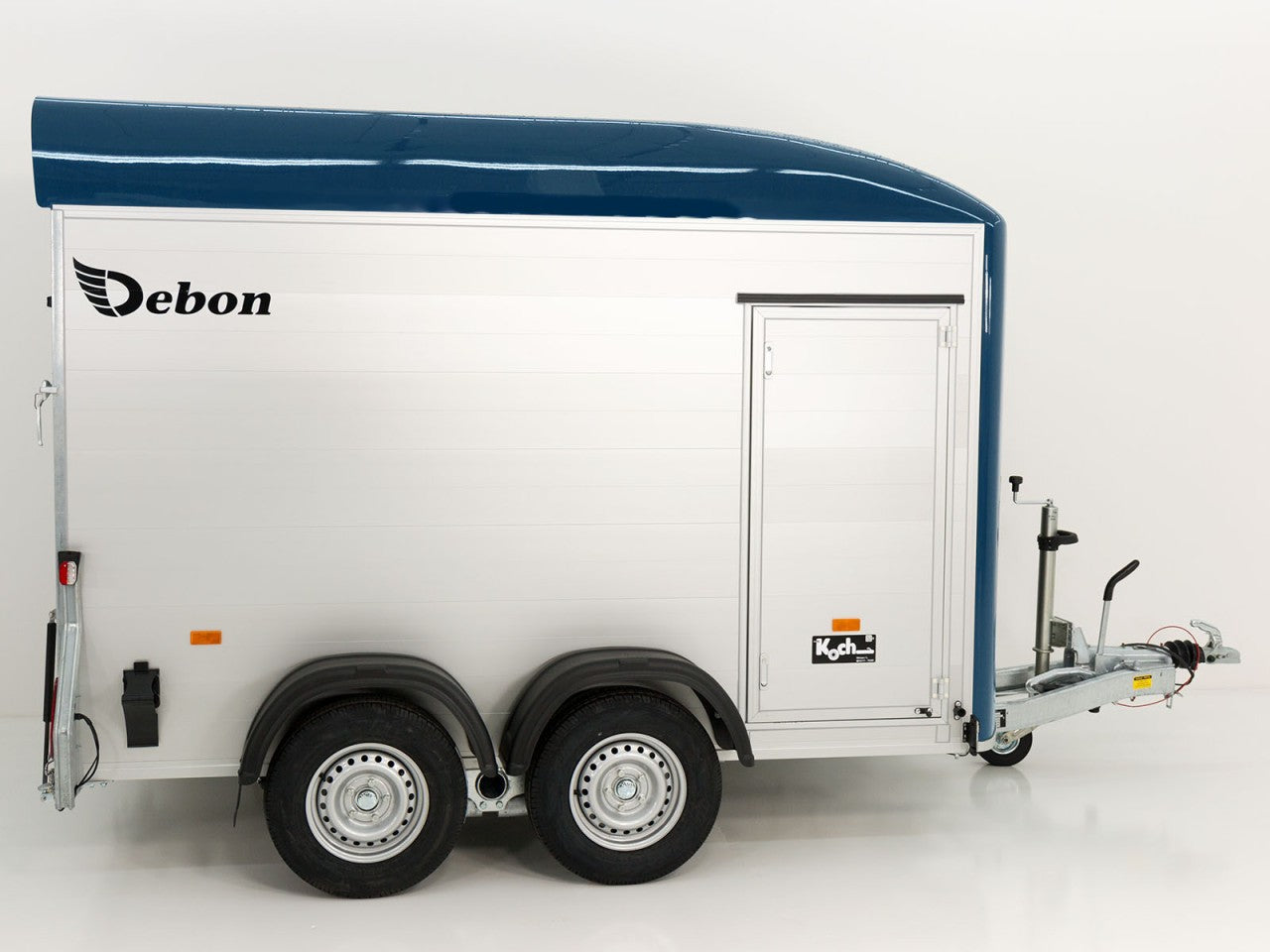 Debon Kofferanhänger C500 164x300cm H:200cm 2,6t|Alu|Polybug|Tür|blau-Neu
