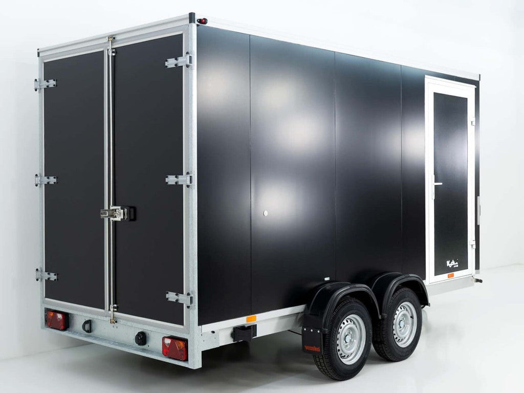 Vezeko Kofferanhänger 184x405cm Höhe:205cm 2,7t|Tür|schwarz-Neu