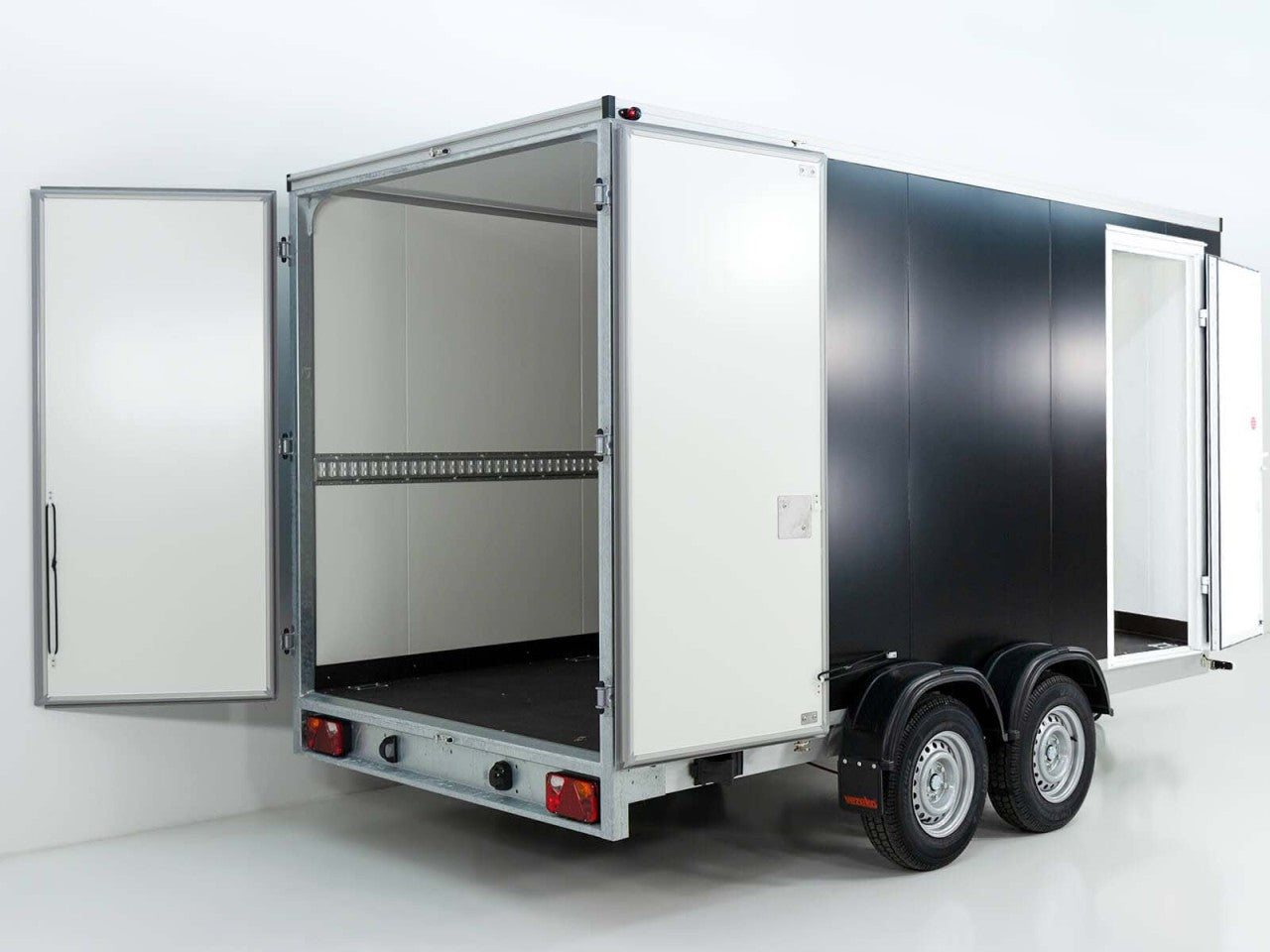 Vezeko Kofferanhänger 184x405cm Höhe:205cm 2,7t|Tür|schwarz-Neu