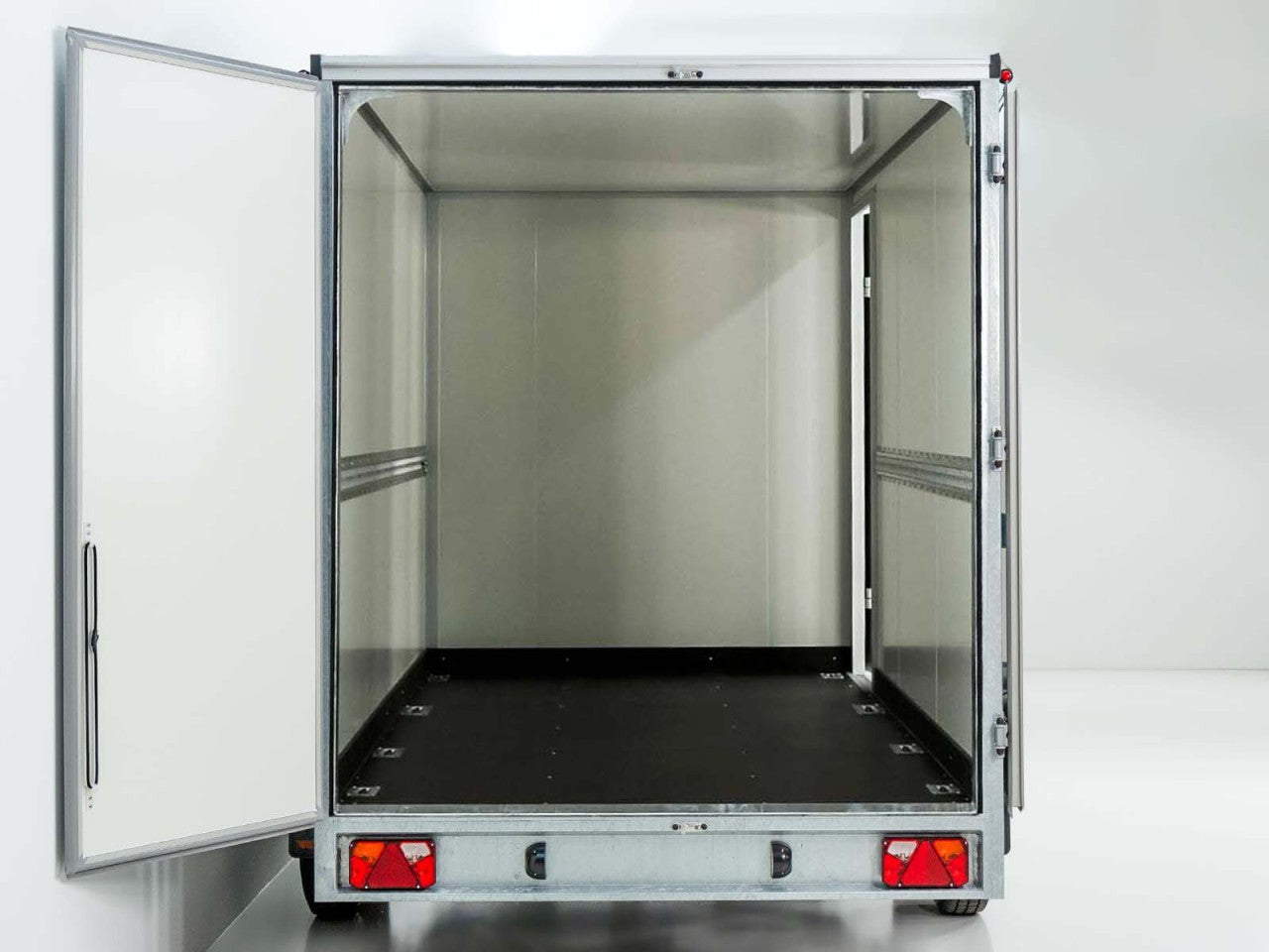 Vezeko Kofferanhänger 204x405cm Höhe:205cm 2,7t | Tür | schwarz-Neu