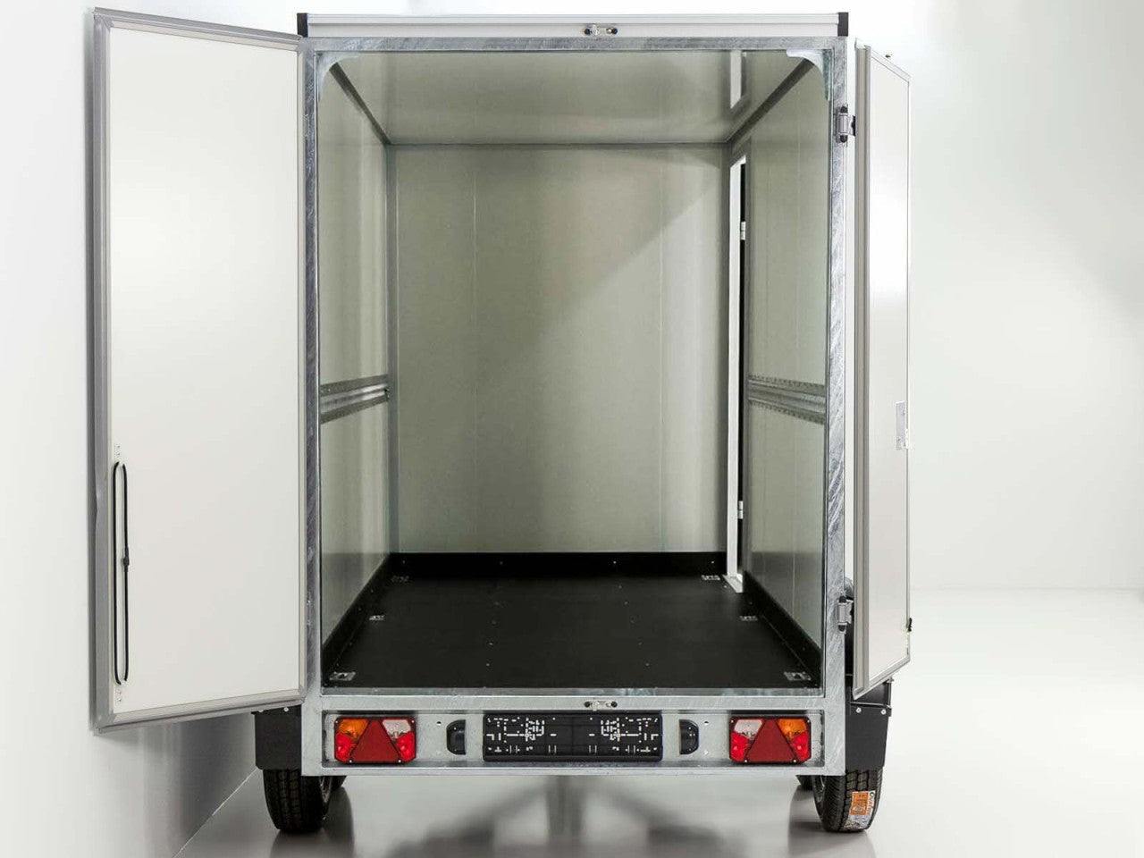 Vezeko Kofferanhänger 152x355cm Höhe:193cm 2,7t|Tür|schwarz-Neu