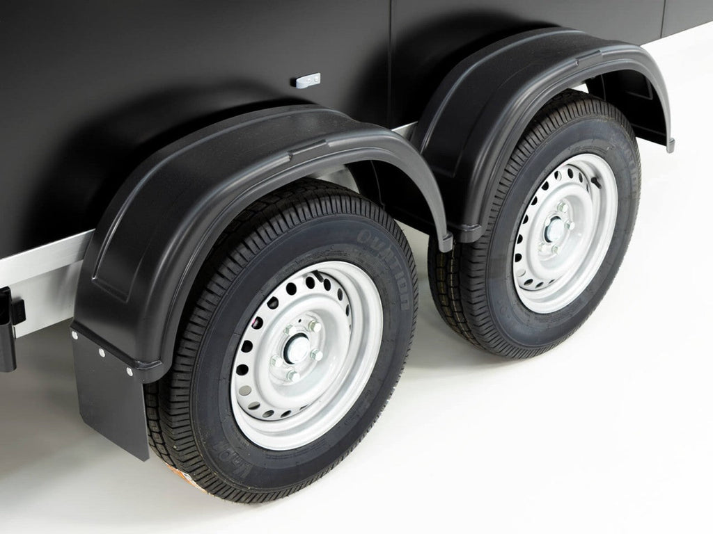 Vezeko Kofferanhänger 152x355cm Höhe:193cm 2,7t|Tür|schwarz-Neu