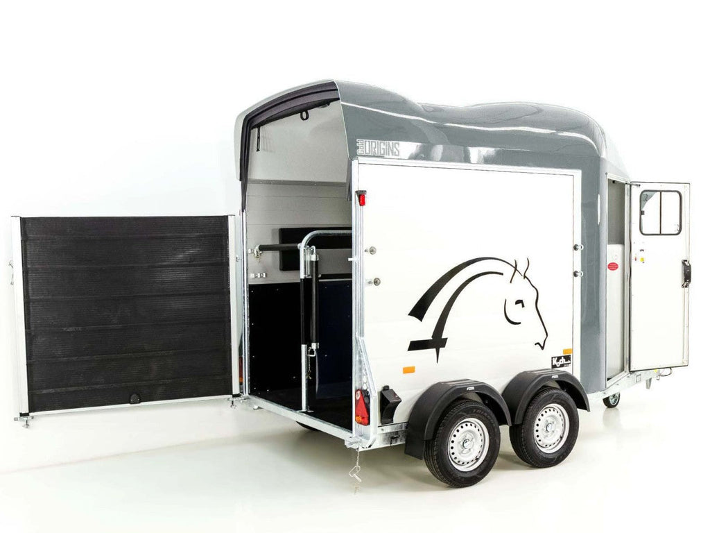 Cheval Liberte Pferdeanhänger GOLD Origins|Sattelkammer|grau-Neu