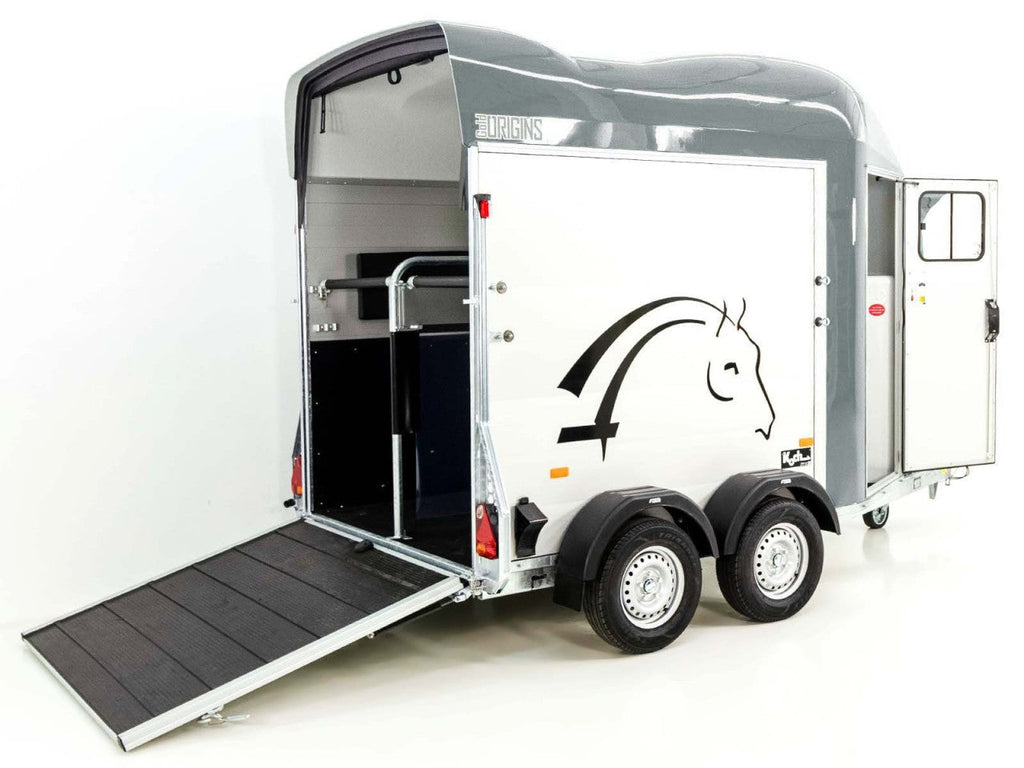 Cheval Liberte Pferdeanhänger GOLD Origins|Sattelkammer|grau-Neu