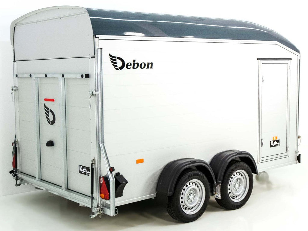 Debon Kofferanhänger Roadster C700 179×378 Höhe:201cm 2,6t|Alu|Polybug|Tür|grau-Neu