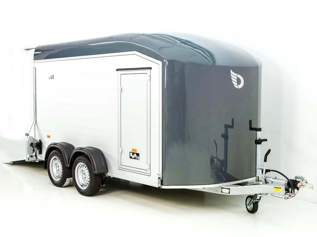 Debon Kofferanhänger Roadster C700 179×378 Höhe:201cm 2,6t|Alu|Polybug|Tür|grau-Neu
