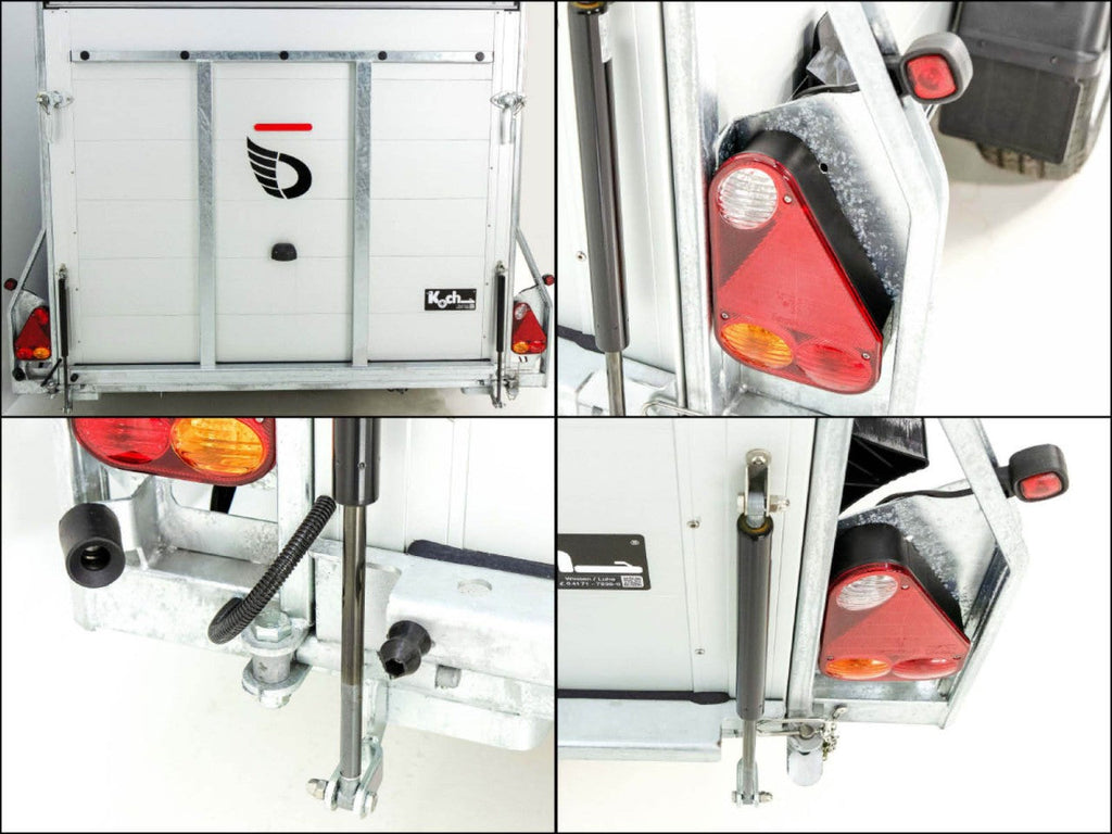 Debon Kofferanhänger Roadster C700 179×378 Höhe:201cm 2,6t|Alu|Polybug|Tür|grau-Neu