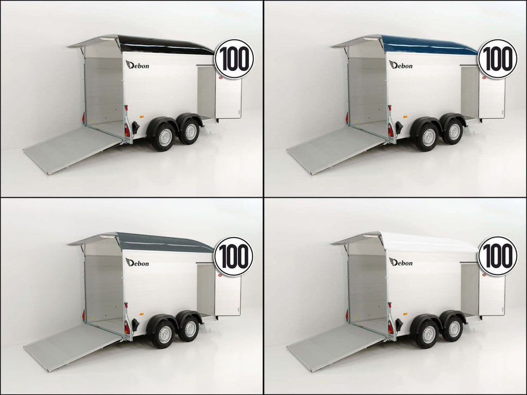 Debon Kofferanhänger C500 164x300cm H:200cm 2,6t|Alu|Polybug|Tür-Neu