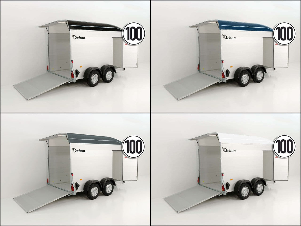 Debon Kofferanhänger C500 164x300cm H:200cm 2,6t|Alu|Polybug|Tür-Neu