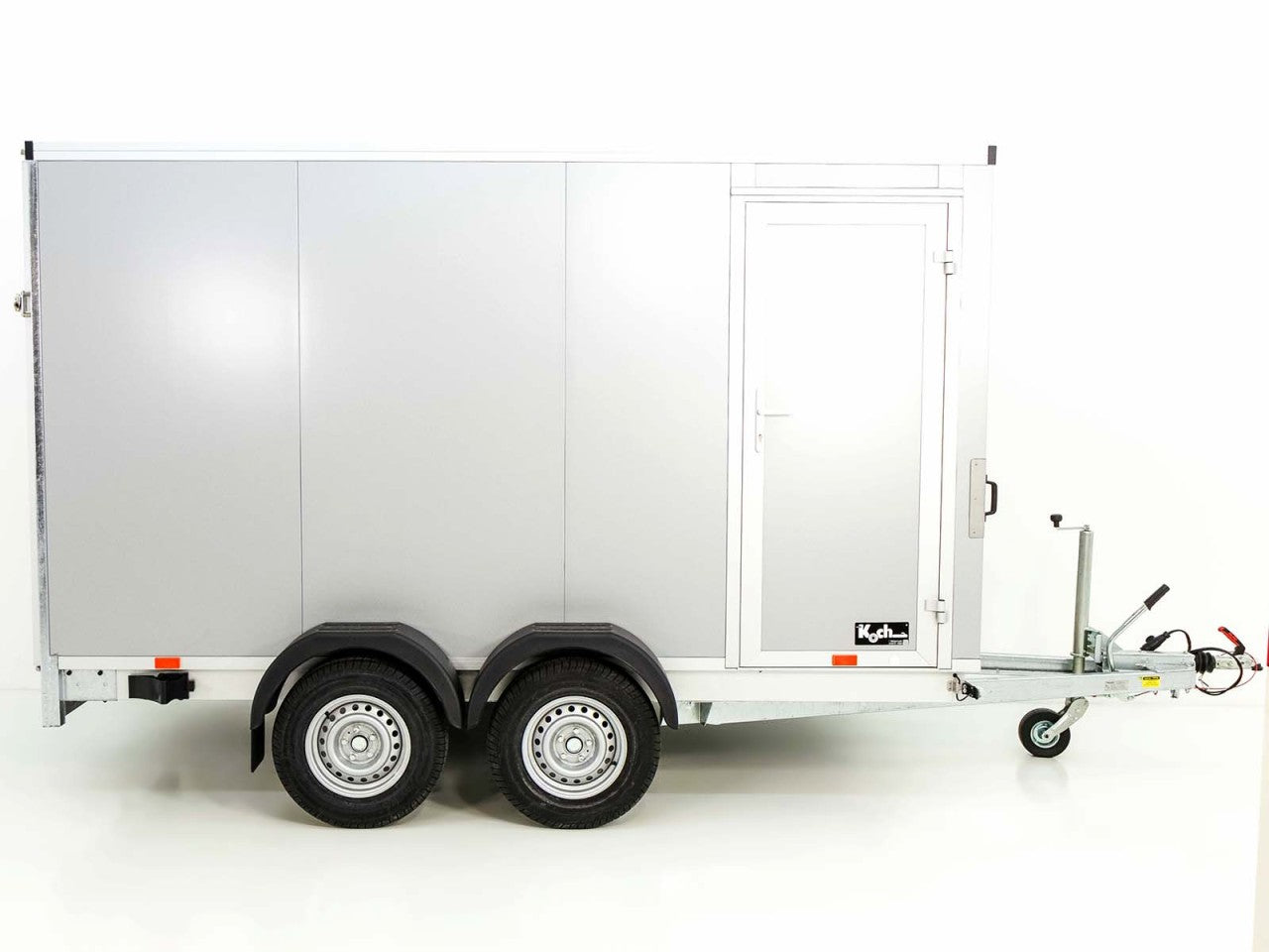 Vezeko Kofferanhänger 152x355cm Höhe:193cm 2,7t|Tür|Rampe|silber-Neu