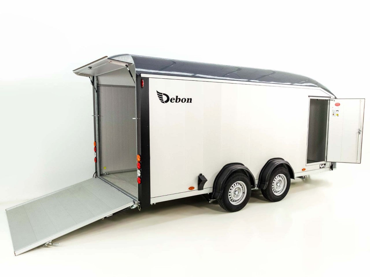 Debon Kofferanhänger Roadster Alu C900 202x495x200cm 3,5t grau-Neu