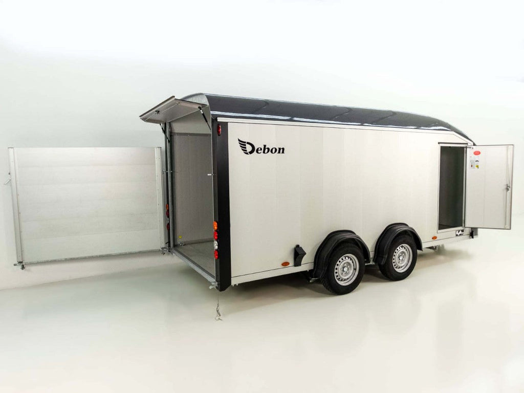 Debon Kofferanhänger Roadster Alu C900 202x495x200cm 3,5t grau-Neu