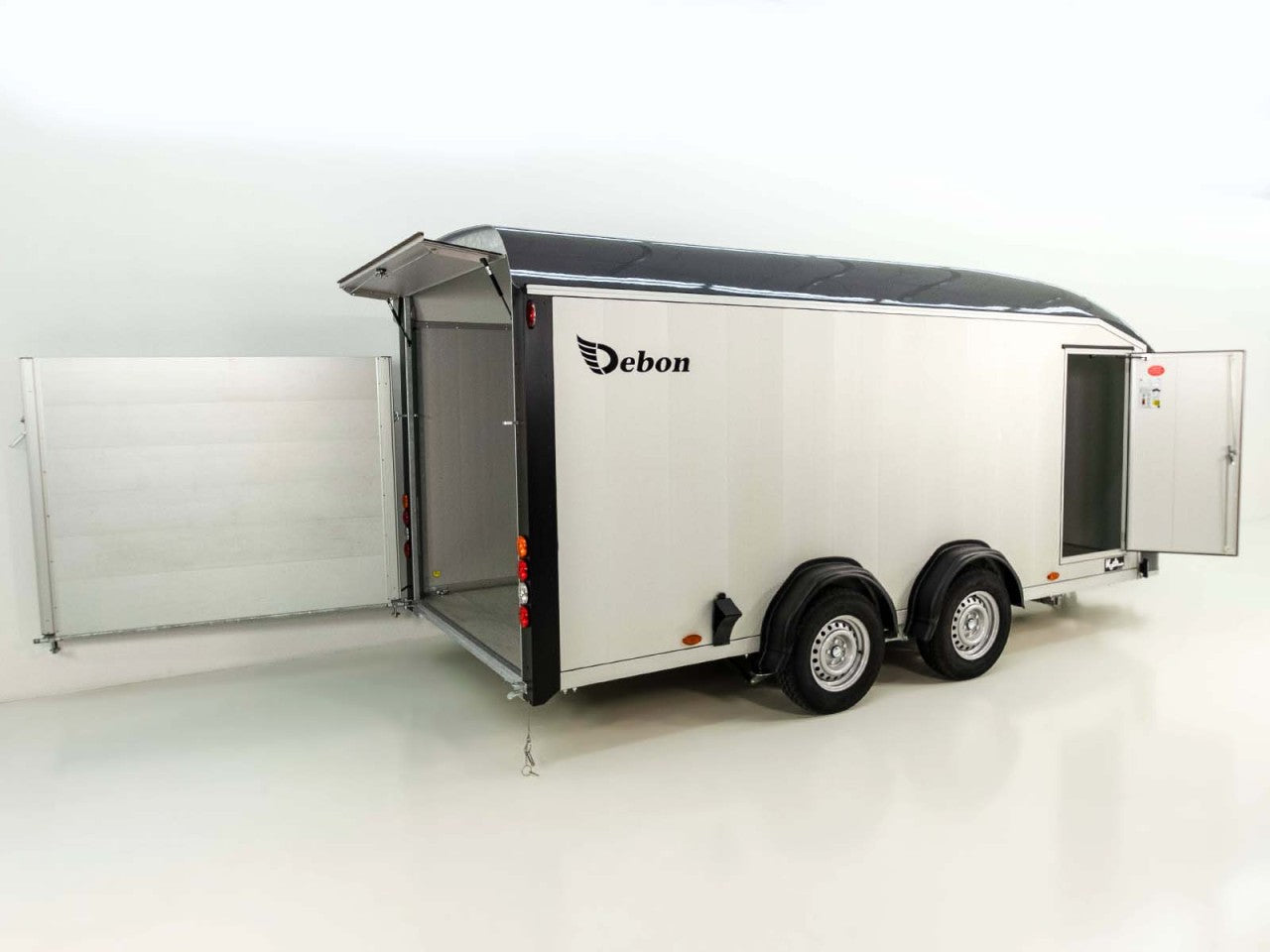 Debon Kofferanhänger Roadster Alu C900 202x495x200cm 3,5t grau-Neu