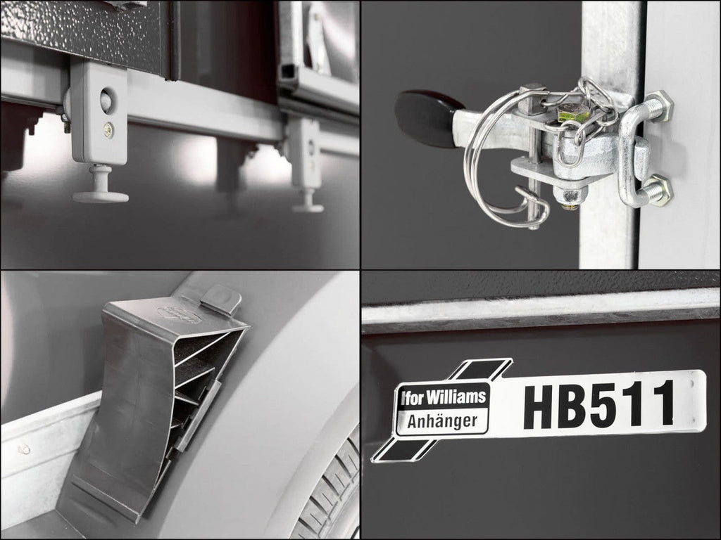 Ifor Williams Pferdeanhänger HB511|Heckklappen-Türkombination-Neu