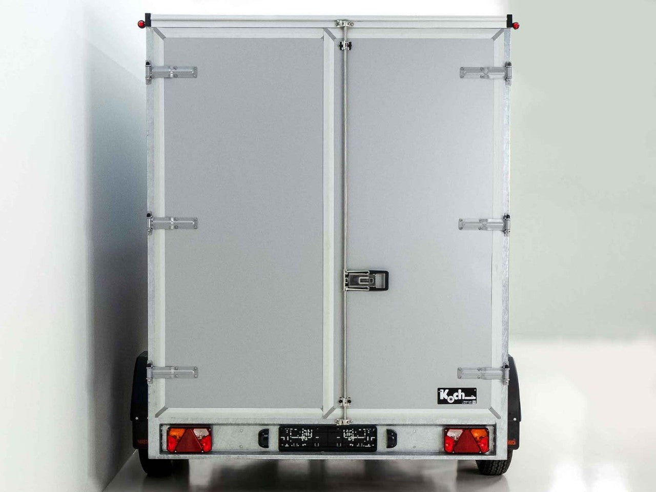 Vezeko Kofferanhänger 204x405cm Höhe:205cm 2,7t | Tür | silber-Neu