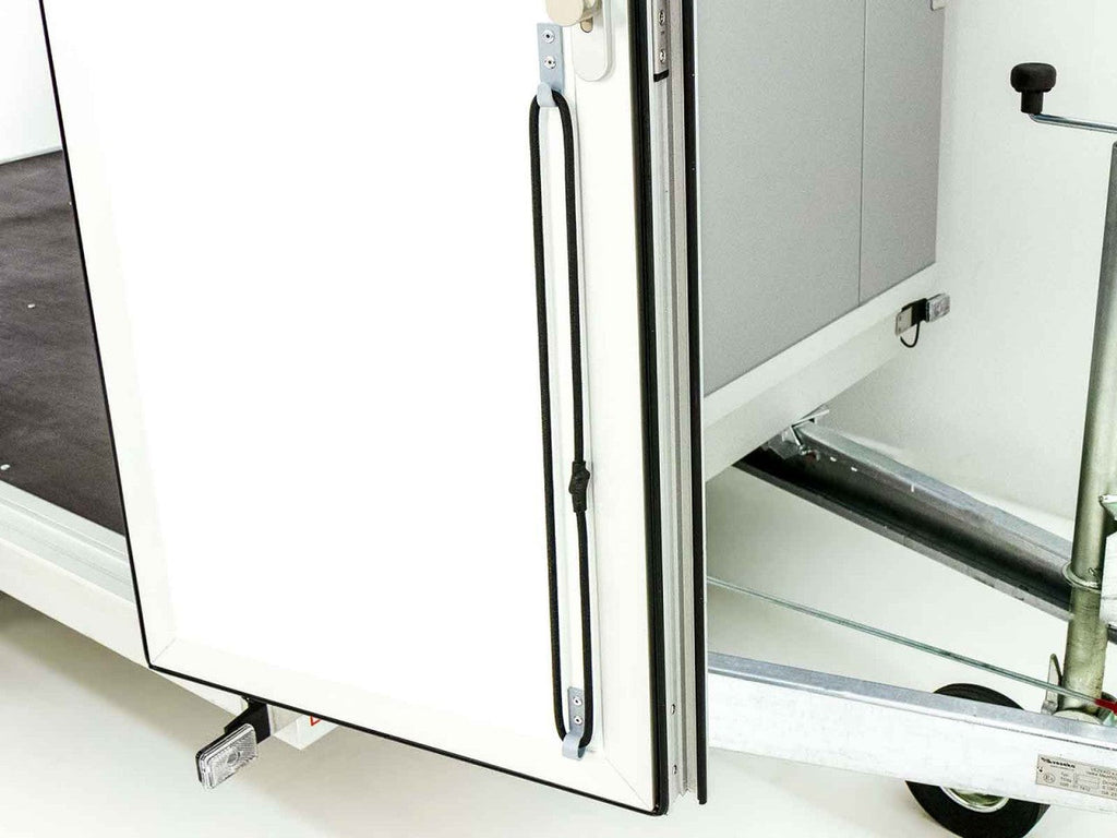 Vezeko Kofferanhänger 204x405cm Höhe:205cm 2,7t | Tür | silber-Neu
