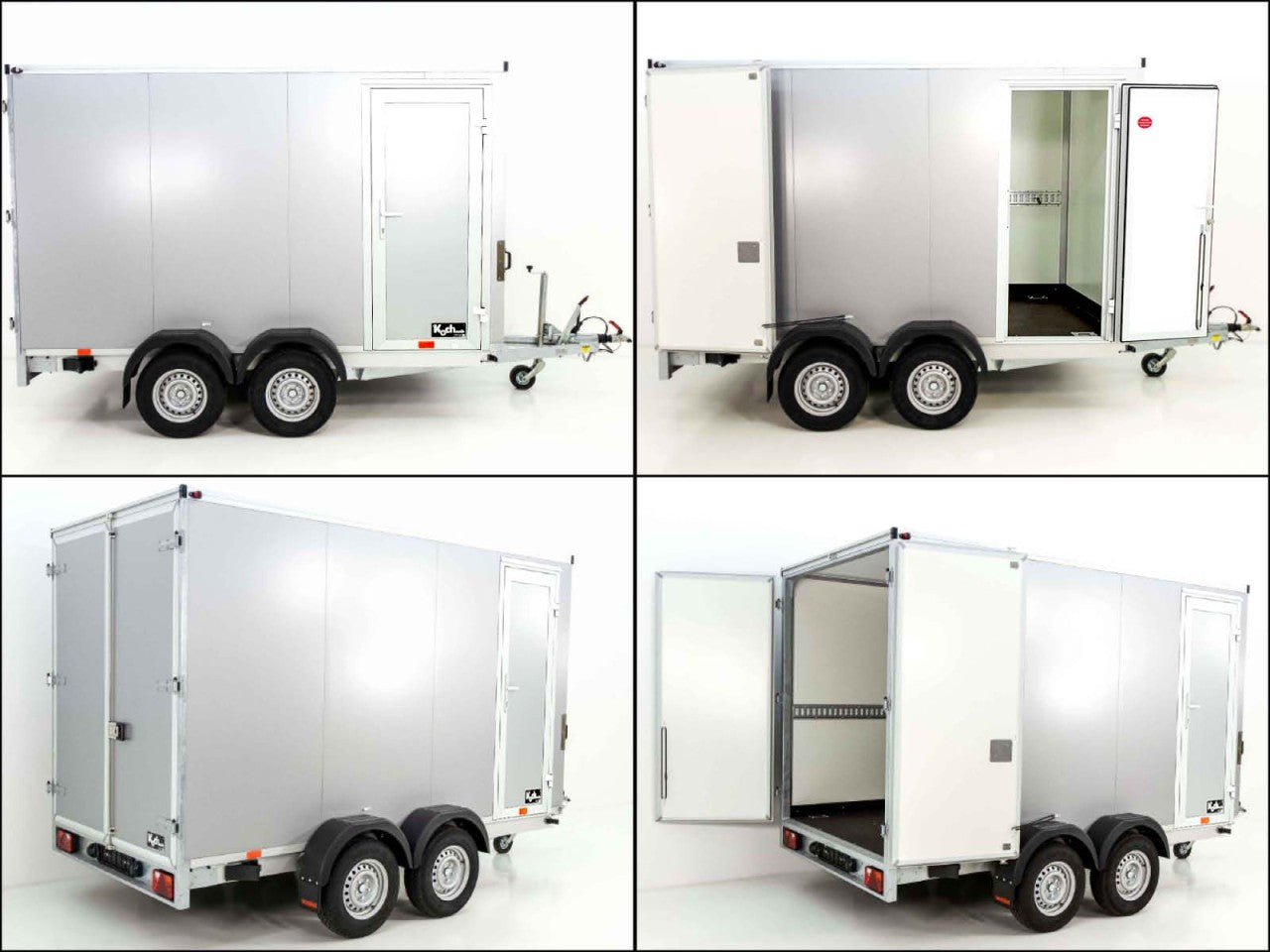 Vezeko Kofferanhänger 204x405cm Höhe:205cm 2,7t | Tür | silber-Neu