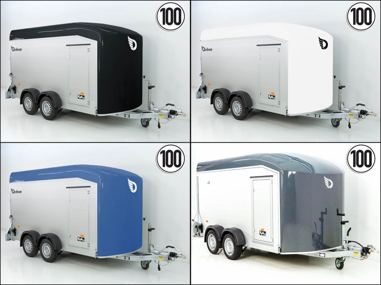 Debon Kofferanhänger Roadster Alu C700 179×378 H201 2,6t|Alu|Polybug|Tür-Neu