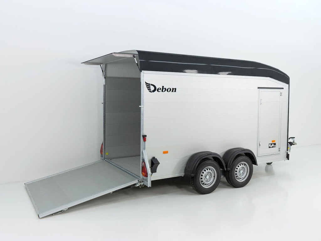 Debon Kofferanhänger Roadster Alu C700 179×378 H201 2,6t|Alu|Polybug|Tür-Neu