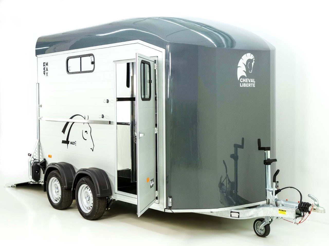 Cheval Liberte Pferdeanhänger Multi Max 2 | grau-Neu