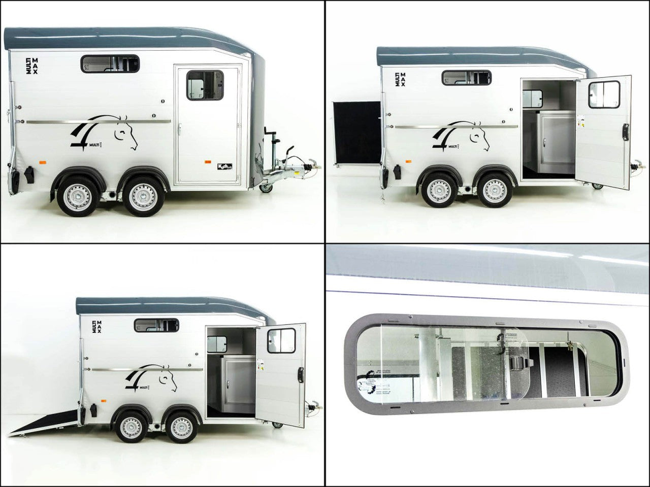 Cheval Liberte Pferdeanhänger Multi Max 2 | grau-Neu