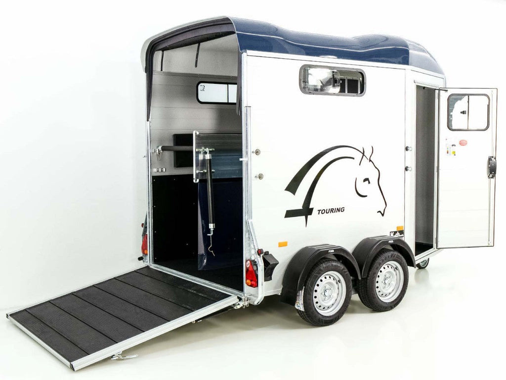 Cheval Liberte Pferdeanhänger Touring Country| Pullman-Fahrwerk| Frontausstieg| blau-Neu
