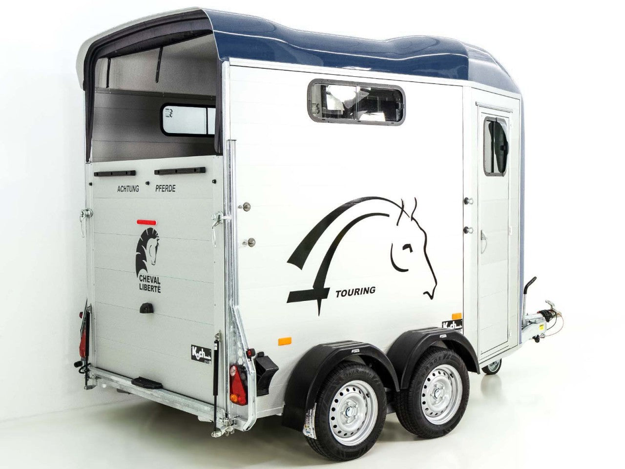 Cheval Liberte Pferdeanhänger Touring Country| Pullman-Fahrwerk| Frontausstieg| blau-Neu