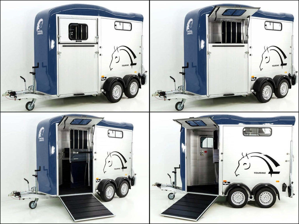 Cheval Liberte Pferdeanhänger Touring Country| Pullman-Fahrwerk| Frontausstieg| blau-Neu