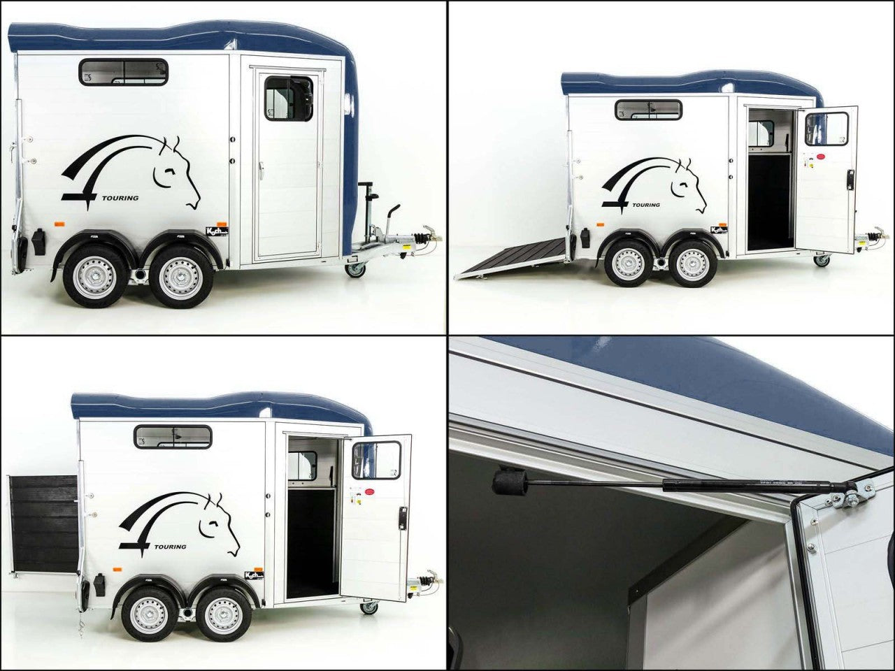 Cheval Liberte Pferdeanhänger Touring Country| Pullman-Fahrwerk| Frontausstieg| blau-Neu