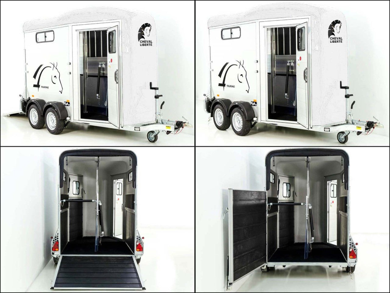 Cheval Liberte Pferdeanhänger Touring Country| Pullman-Fahrwerk| Frontausstieg| weiß-Neu