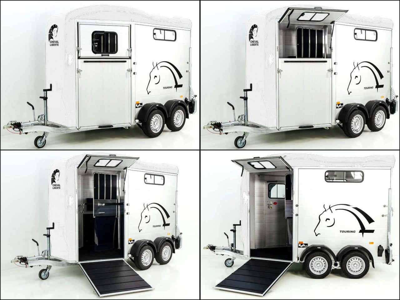 Cheval Liberte Pferdeanhänger Touring Country| Pullman-Fahrwerk| Frontausstieg| weiß-Neu