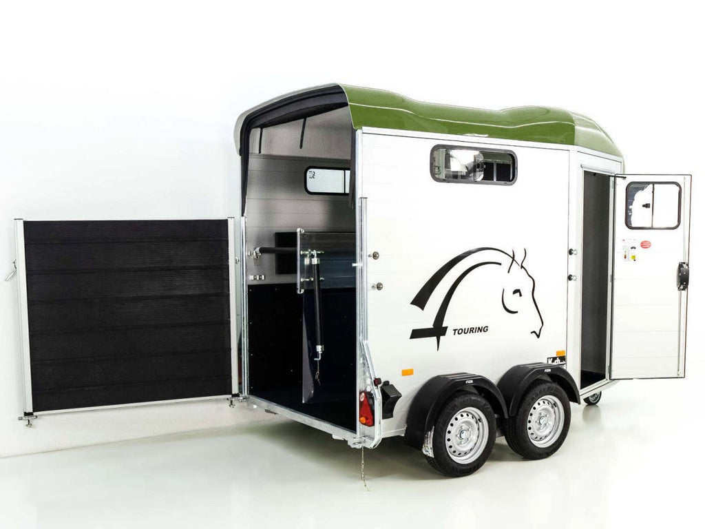 Cheval Liberte Pferdeanhänger Touring Country| Pullman-Fahrwerk| Frontausstieg| olivgrün-Neu
