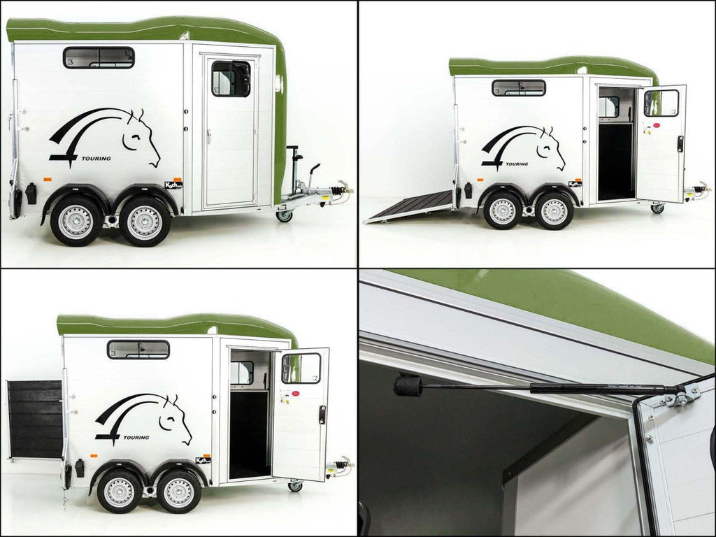 Cheval Liberte Pferdeanhänger Touring Country| Pullman-Fahrwerk| Frontausstieg| olivgrün-Neu