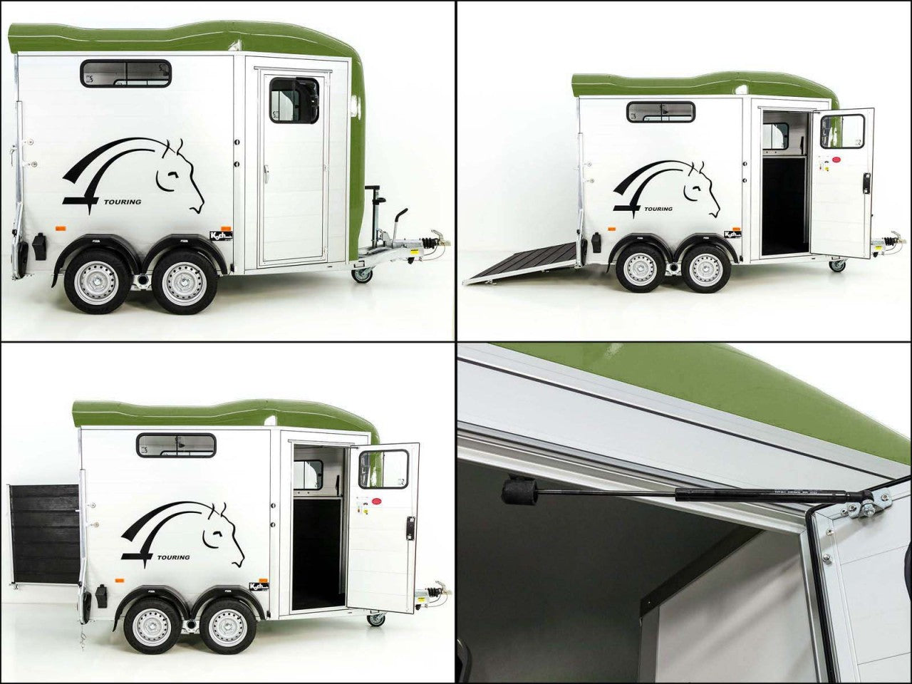 Cheval Liberte Pferdeanhänger Touring Country| Pullman-Fahrwerk| Frontausstieg| olivgrün-Neu