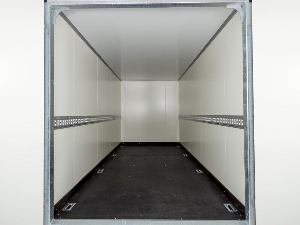 Vezeko Kofferanhänger 204x405cm Höhe:205cm 2,7t|Rampe|schwarz-Neu