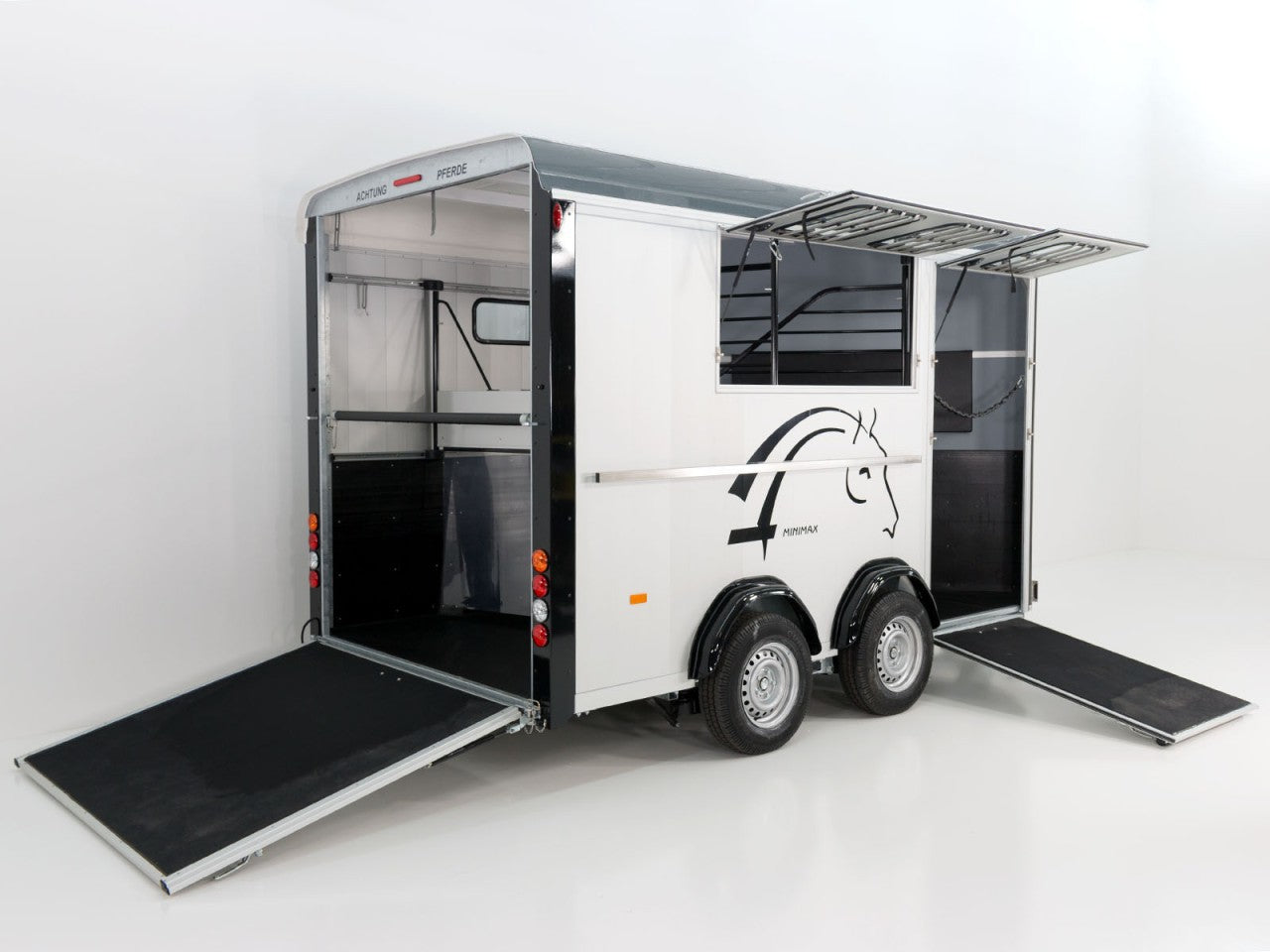 Cheval Liberte Pferdeanhänger Maxi 3|3Pferde||Pullmann 2 Fahrwerk|grau-Neu