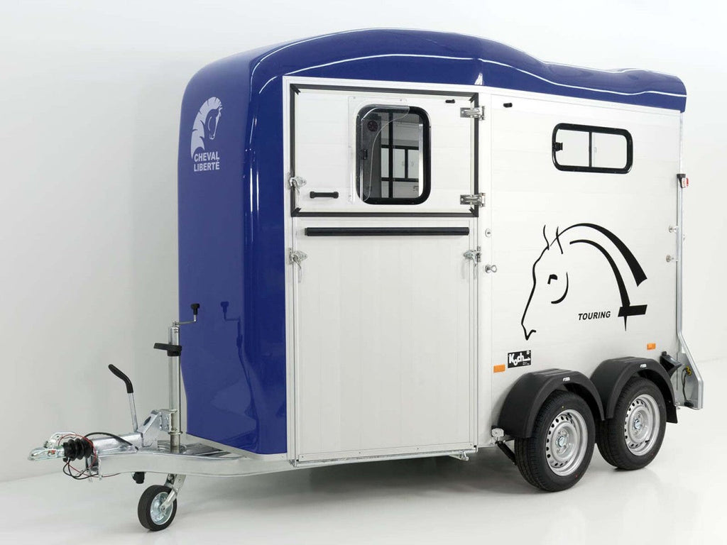 Cheval Liberte Pferdeanhänger Touring Country|Sattelkammer|Frontausstieg|blau-Neu