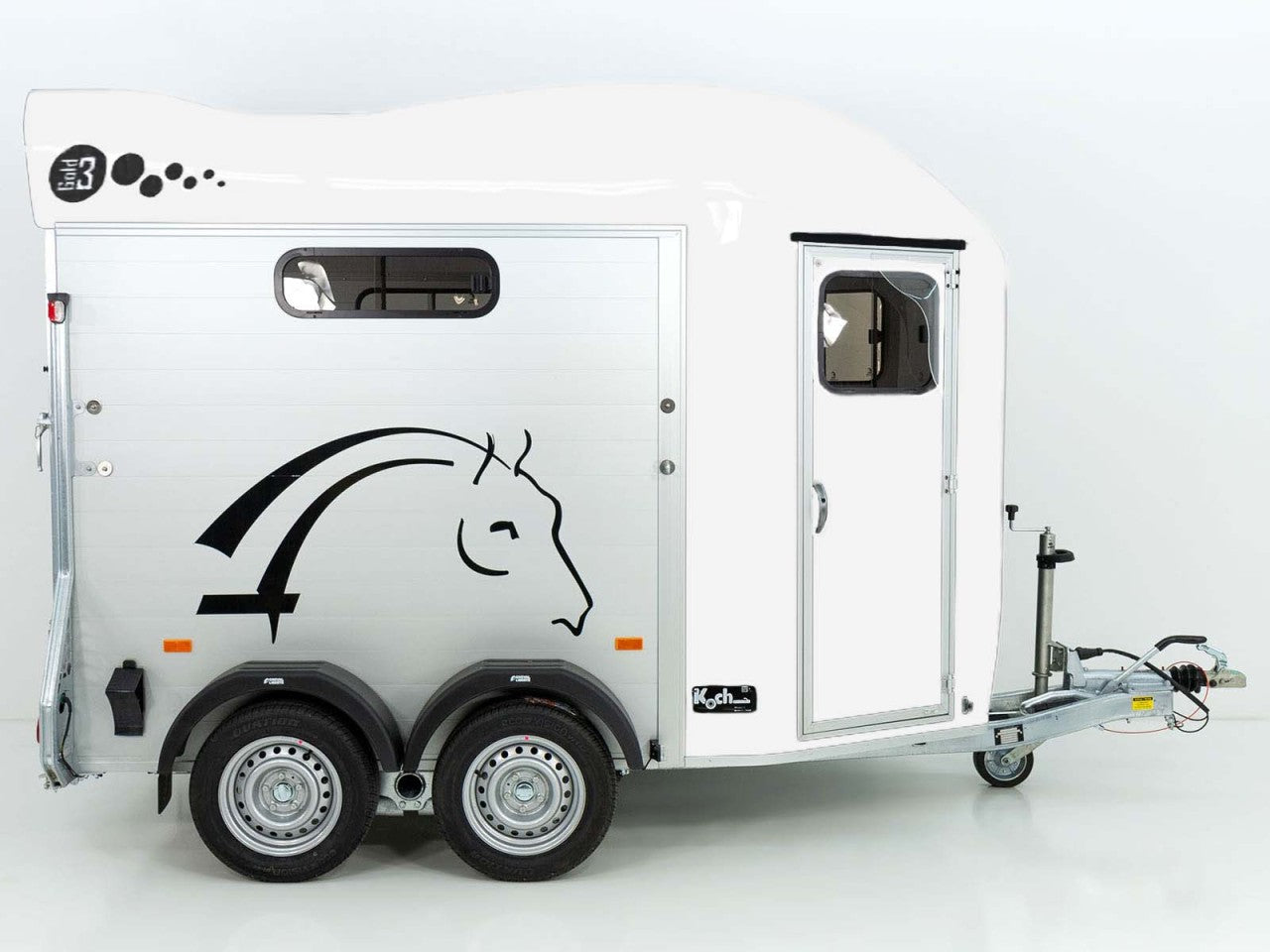 Cheval Liberte Pferdeanhänger GOLD 3|Premium|Pullman 2|Sattelkammer|weiß-Neu