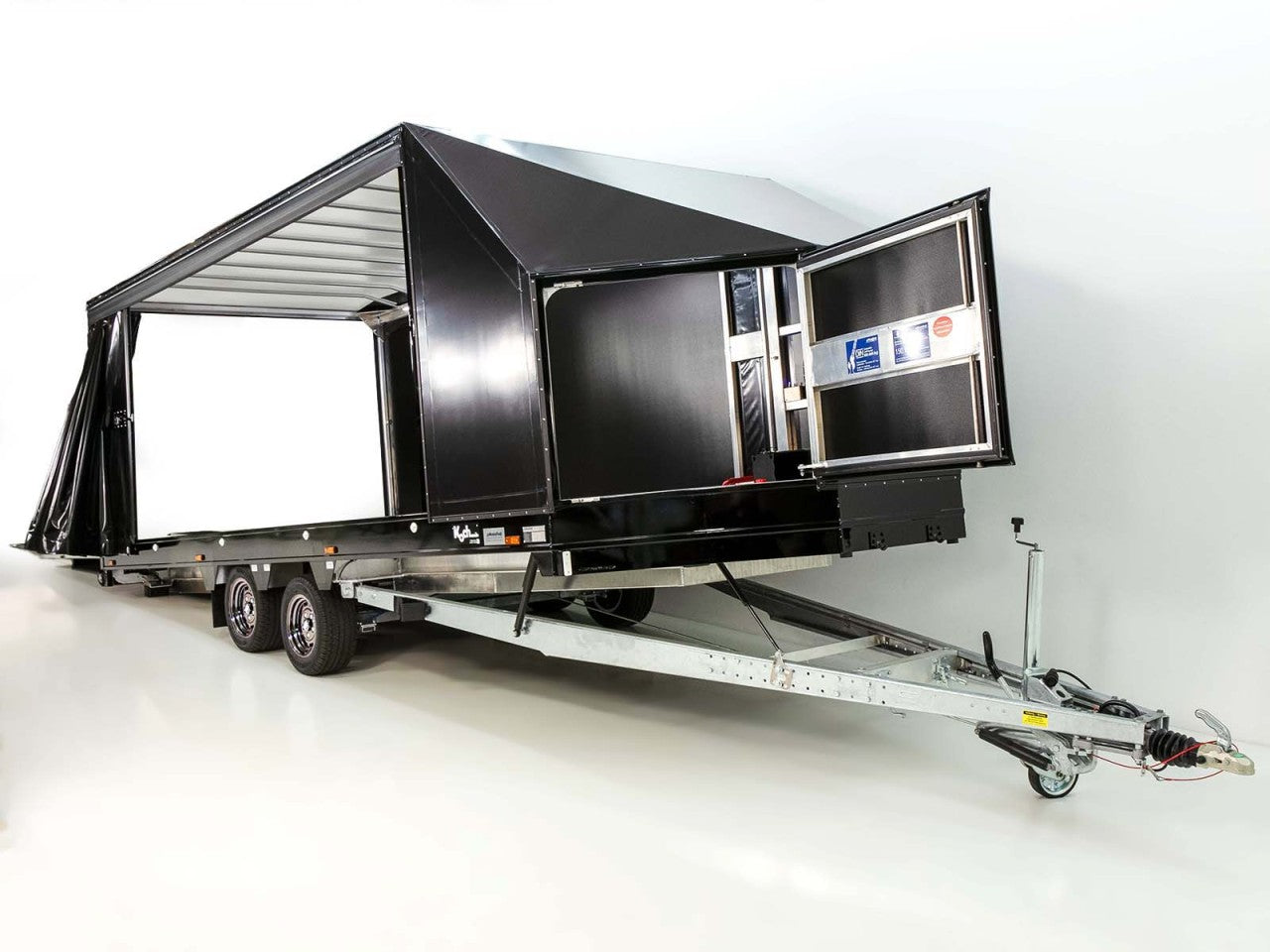 Moetefindt Autotransportanhänger Plane FTP235 235x550cm 3,5t Höhe:180cm|schwarze Felgen-Neu