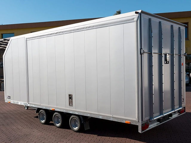 Vezeko Autotrailer Cargo Race Master 230x550cm H210cm 3,5t|E-Winde|silber-Neu