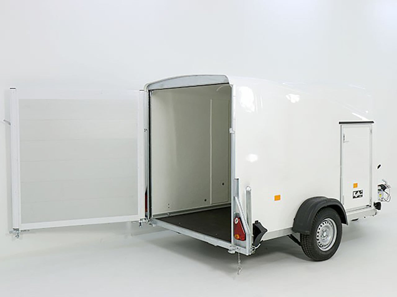 Debon Kofferanhänger Cargo 1300 Vollpoly 150x290cm H:160cm|Tür|weiß-Neu